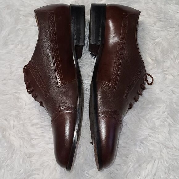 Giorgio Brutini Brown Oxfords 10M - Picture 4 of 9